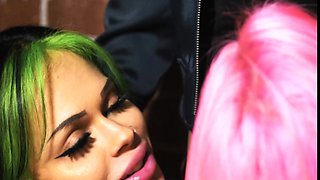 Naked hot amateur doll banged hardcore in the sex bus