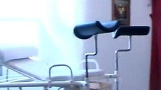 Humiliating blonde girl whipping