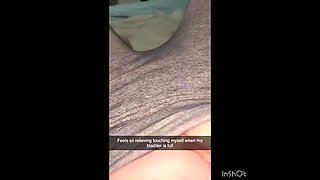 Pepper's Full Bladder Desperation Leads to Squirting Orgasm in Tight Leggings