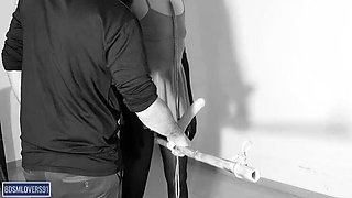 BDSM Lovers91: Submissive Slut Cums Hard in Bondage - Standing Orgasm & Squirting