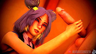 valorant Neon reverse cowgirl handjob doggy by Monarchnsfw (animation with sound) 3D Hentai Porn SFM
