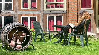 Predicament - Endurance - Slave Locked in Barrel Used as Human Toilet (233)