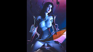 The Dream Goddess of Scarlet Temptation - 3D Animation Hentai