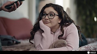 Thick girl gets stepdaddy's hard cock in her