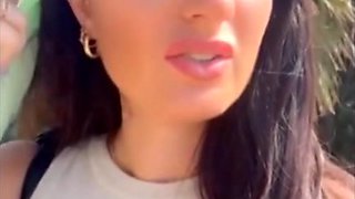 Thrill in a daring public escapade during a break