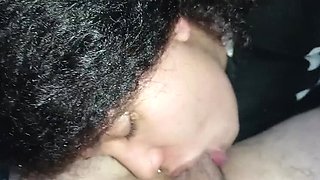 Deusa de Ebano Sucks Balls and Gets Face Fucked Hardcore - Blowjob & BDSM POV