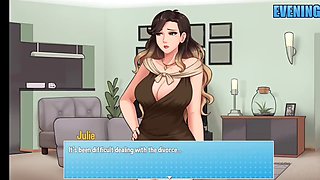 Chilling with two hot MILFs and my stepsister while doing house chores