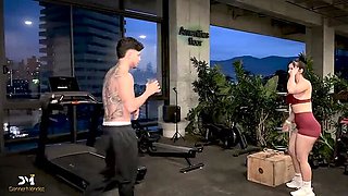 Gym Girl Fucks Stranger Hard - Danner Mendez & Iris Rodriguez Amateur Latina Sex