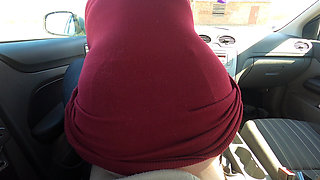 Wife Wants to Fuck in the Car and Rides My Hard Cock for a Nice and Wet Creampie