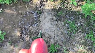 Public Outdoor Fuck - Angelya G Gets Creampied Doggy Style in Dress