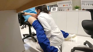 Busty hot doctor gets fucked so hard by nurse