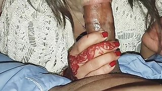 Desi Model Sucks Big Dick Hard in Homemade Blowjob Video