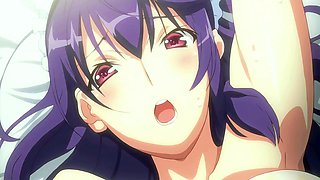 Hentai redhead gives blowjob and having sex