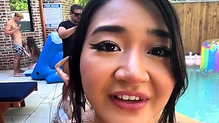 Bronwin Aurora Pool Party Orgy