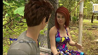 Hentai visual novel with cartoon porn featuring vaginal action