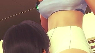 Gwen Redhead Teen Pussy Licking & Fingering - Intense Orgasm in 3D Hentai Animation