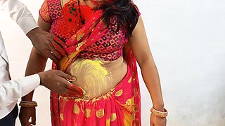 Wife cheated her husband and played holi and got fucked with husband's freind