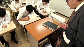 Japanese teacher - fetish group sex gangbang in the