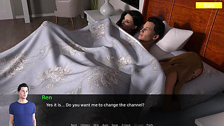Erotica 6 - Ren Shares Bed with Riley and Lilly and Sees Riley's Cute Boobs