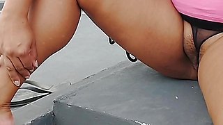 outdoors. My cameltoe
