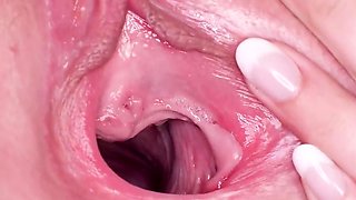 Unusual czech teenie gapes her juicy pussy to the unusual83v