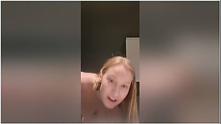 Inked Girl In Public Restroom Masturbation