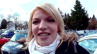Blonde Milf With Tied Hands And Feet Sucks Cum On A Big Cock