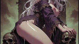 Seductive Necromancer Elf, Anime