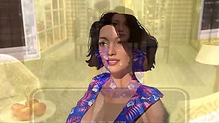 Granny House Sex: Amy Fucks Liz in 3D Cuckold Cartoon