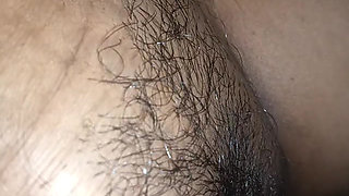 Sister-in-law in a blanket at night