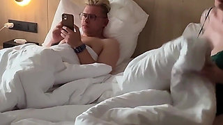 Step Stepmom Shocked When Step Stepson Cums on Her Face in Hotel Share Bed! Full Video