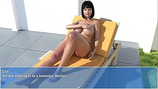 Lily Of The Valley Housewife Topless By The Pool