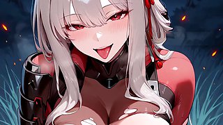 Deep-throat, female dominance, cock worship