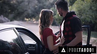 PURE TABOO Desperate Hitchhiker In Trouble Kristen Scott Seduces Escaped Criminal To Save Her Life: Porn