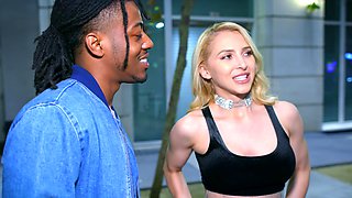 Blondie Alix Lynx craves Sly Diggler's huge dick in steamy bathroom romp