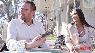 Tempting Tourist Monika Fox Sucks And Fucks In No Strings DP Foursome GP2944