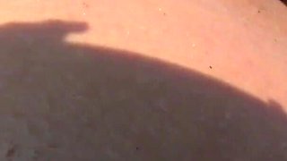 Nicole Vice enjoying some sex toys by the pool