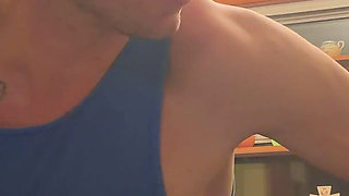 Bend Emo Girl Over Kitchen. Stool in Bright Airy Kitchen Dirty Talk Whole Time