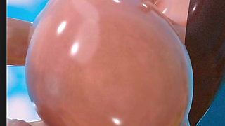 Fat Ass Fortnite Slut Getting Her Tight Oiled up Pussy Fucked