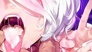 Hentai scrubing a cock in sixtynine
