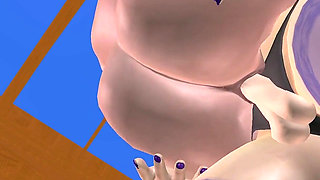 Animated 3D Lesbian Porn - Mature Woman with Strap‑on Fucking Teen Girl’s Pussy and Ass While Lifting Her up