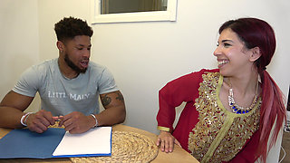 Arab Stepsister Skips Italian Lesson with BBC Stepbrother for Anal