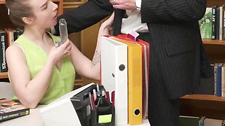 Nympho Secretary Destroyed by Her Boss
