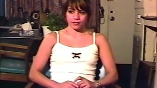 Sexy petite hanging spanking bondage in masked