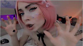 Cat Woman And Snap Chat - Stupid Anime Ahegao Cat Girl Confused Milk With Sperm And Asks To Feed Her !