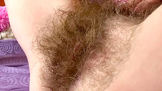 Hairy Pussy Masturbation with Huge Clit - Cuteblonde666 Solo Orgasm
