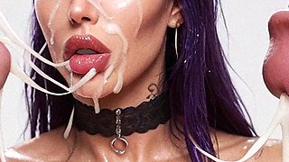 Mia and Jake Sex in Bukkake Party. Blonde Curvy Woman with Big Tits, Big Dick, Creampie, Cumshot, Gangbang, Bukkake