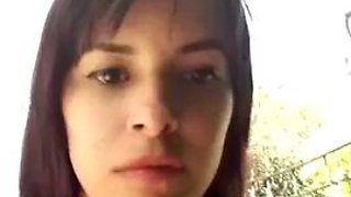 Valery Afuera backyard fun: Amateur, Babe  Brunette Porn