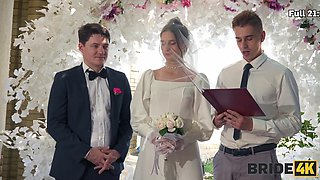 Bride’s anal wedding with the bold master of ceremony while the groom to be watches