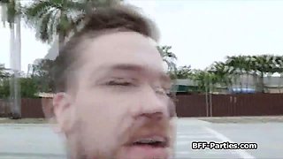 Stunning soccer chicks bouncing on fat dicks